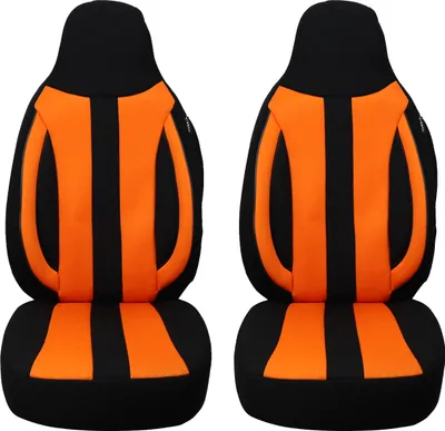 Image de Housses de siège pour Dacia Spring à partir de 2021 en noir/orange MD503