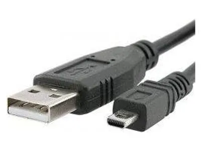 Obrázek produktu pro PremiumCord USB kabel, A-B mini, 8pinů, 2m Sanyo, Panasonic LUMIX