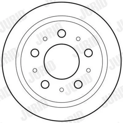 Produktbild von 2x JURID Bremsscheibe 562629JC für FIAT Ducato Kastenwagen (250_ 290_) 80mm