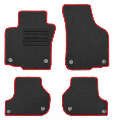 Produktbild von Fußmatten-Set für Skoda Octavia 2 1Z, 03/2007-01/2013, 4-teilig, Schwarz