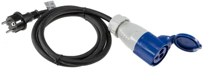 Produktbild von ChiliTec 23362 CEE auf Schutzkontakt-Stecker 1,5m 230V, Adapter für Wohnwagen, Camping