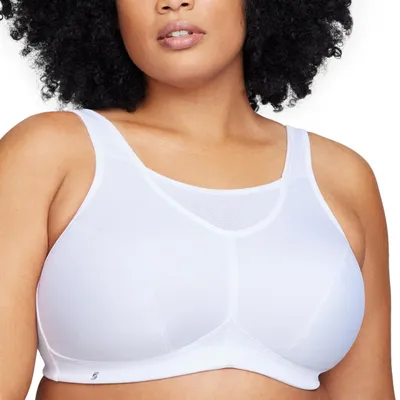 Produktbild von Glamorise Damen 1066 Sports Bra, Weiß, 95D EU