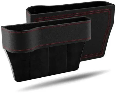Obrázek produktu pro Kožený držák do auta s otvorem, organizér na mobil, peněženku a brýle