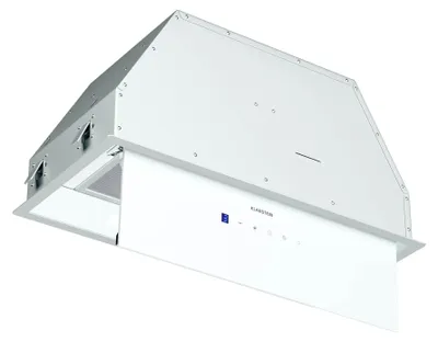 Produktbild von Klarstein Ventimate Dunstabzugshaube Unterbau, 60cm Unterbauhaube mit Touch-Bedienfeld, 390 m³/h Luftdurchsatz, , Leiser DC-Motor, LED-Beleuchtung, Kohlefilter für Umluft, Weiß