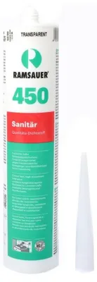 Produktbild von RAMSAUER 450 Sanitär Silikon 310 ml Kartusche Transparent