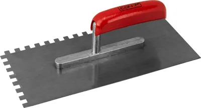 Produktbild von CON:P Zahnglättekelle 280 x 130 mm, Zahnung 8 x 8 mm Stahl