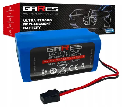 Zdjęcie produktu dla Gares Akumulator do Robojet Duel 3 14,4V | 14,4V 3,0 Ah Li-Ion | Mocna Bateria do Robot Sprzątający | Wydajny Zamiennik Gares®