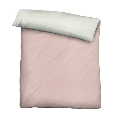 Zdjęcie produktu dla biberna melanżowa pościel flanelowa "MELANGE UNI" ROSE 155x200 cm