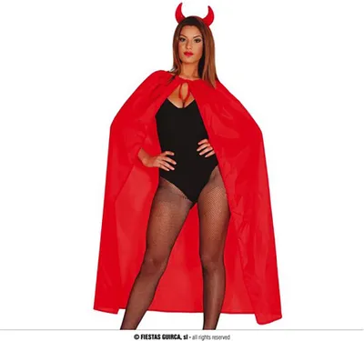 Immagine prodotto di Costume - mantello rosso - unisex - 130 cm - Halloween
