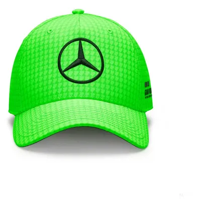 Produktbild von Mercedes Team Lewis Hamilton Col Driver Baseballkappe, neongrün, 2023