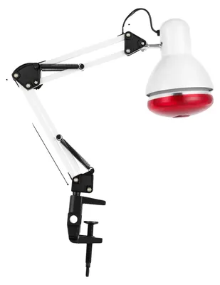Obrázek produktu pro Infračervená terapeutická lampa, 360° nastavitelná hlava, skládací design, BÍLÁ