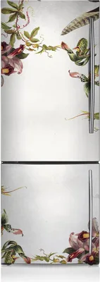 Produktbild von Aufkleber Kühlschrankmagnete Dekoration Kühlschrankfolie 60x180 cm - Exotische Flora.