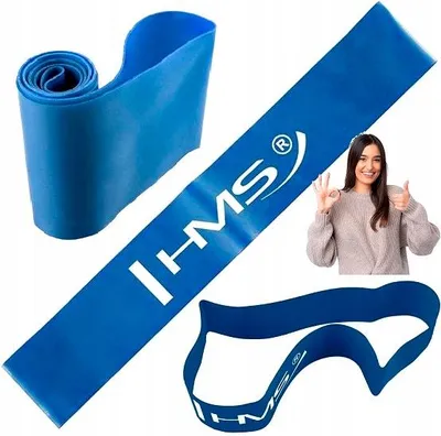 Produktbild von HMS GU04 Blau Trainingswiderstandsband für Kraft und Fitness
