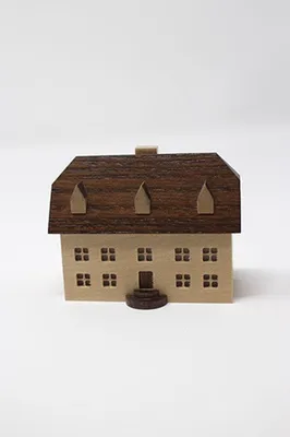 Zdjęcie produktu dla Miniaturowy domek Szkoła oświetlenia Seiffen Szer. x wys. 5 x 6 x cm NOWY
