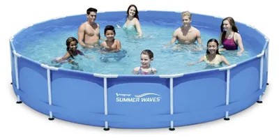 Produktbild von Summer Waves Rundpool Active Frame Ø 457 x 84 cm blau