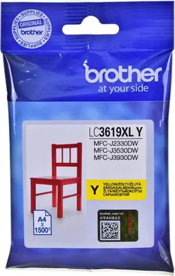Image de Brother LC-3619XLY ink cartridge Original Yellow 1 pc(s)