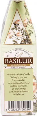Produktbild von BASILUR Herbata - White Magic stożek 100g liść