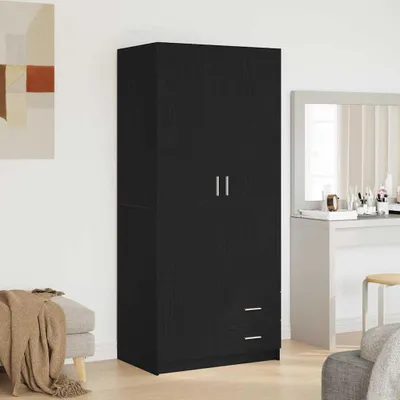 Produktbild von "2026 Aktion"Kleiderschrank mit Tür Schwarz Eichen-Optik 80 x 52 x 180 cm GermanyMöbel 48484 - Kleiderschränke
