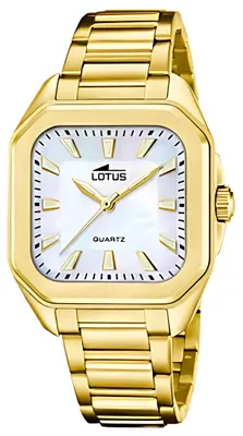 Produktbild von Lotus Damenuhr Analog aus Edelstahl 316l Goldfarben