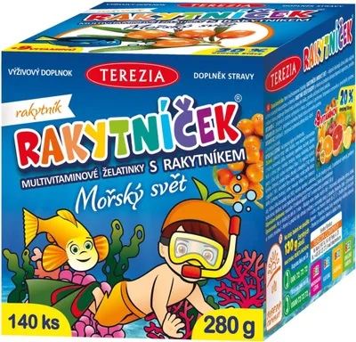 Obrázok produktu pre RAKYTNÍČEK Želatína Morský svet 140 kusov