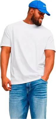 Produktbild von Jack & Jones Bradley Plus Size Kurzarm-t-shirt Weiß 4XL Herren Weiß 4XL