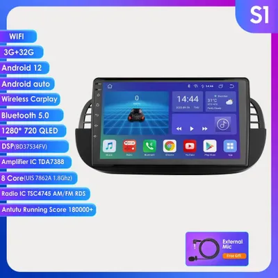 Productafbeelding van 9 Inch Android Autoradio - Multimedia Speler - Auto Stereo - GPS Navigatie - Draadloos CarPlay