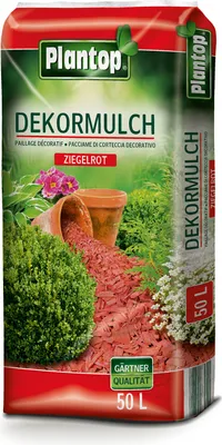 Produktbild von Plantop Dekor-Mulch ziegelrot 50l