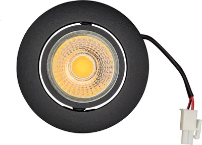 Produktbild von LED Downlight "A 5068 T Flat" 8W 930 (Warmweiß) Schwarz matt dimmbar