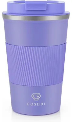 Image de CS COSDDI Gobelet thermique en acier inoxydable Gobelet isolant 13oz Travel Mug sous vide anti-fuite 380ml