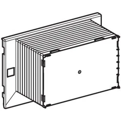 Zdjęcie produktu dla Geberit 243092001 Osłona budowlana do Omega UP-SPK 12 cm