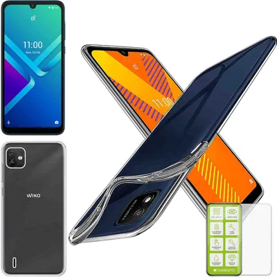 Immagine prodotto di Per Wiko Y62 Custodia in silicone TPU + H9 vetro trasparente Custodia del telefono cellulare Cover