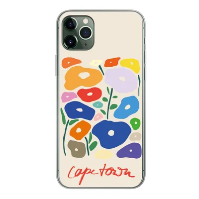 Produktbild von MuchoWow® Handyhülle Schutzhülle Hülle für iPhone 11 Pro Max Blume - Abstrakt - Südafrika Silikon Softcase Handy Hülle - Schutz