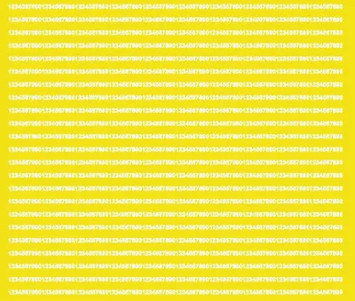 Image de Autocollants chiffres, 3 mm, jaunes, brillants