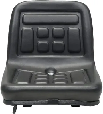 Image de Siège de tracteur, design ergonomique, matériaux résistants, noir