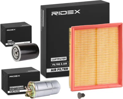Produktbild von RIDEX Filterset Inspektionspaket Filtersatz für AUDI A4 Limousine (8D2, B5) A4 Avant (8D5, B5) für VW PASSAT Variant (3B5) PASSAT (3B2)