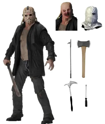 Zdjęcie produktu dla Figurka Jason Voorhees Piątek 13-go 18 cm kolekcjonerska figurka kultowego bohatera horrorów