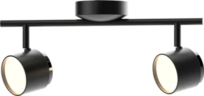 Immagine prodotto di Lampada da parete e soffitto orientabile a LED 2, nera, 3000K, KUBIK 318268, Polux