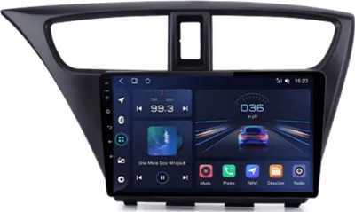 Obrázek produktu pro Junsun Autorádio pro Honda Civic Hatchback 2012-2017  s Android, GPS navigace, WIFI, USB, Bluetooth - Handsfree, Rádio Honda Civic Hatchback 2012-2017  Android systém Verze V1C2: 2GB RAM + 32GB ROM