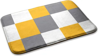 Produktbild von Kinderteppich Schlafzimmer Modern - 90 cm x 60 cm - Schachbrettmuster