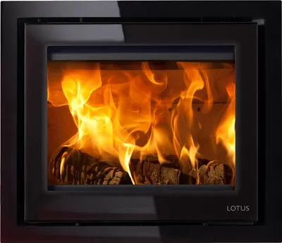 Produktbild von Lotus H570 Kamineinsatz Black Magic / Scharniere links