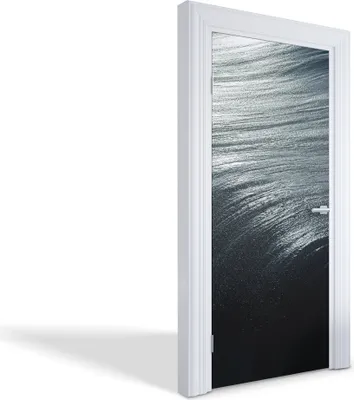 Produktbild von Türdeko Aufkleber Selbstklebende Wandsticker Personalisiert - Meereswellen - 95 x 205 cm