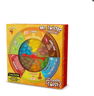 Productafbeelding van Mr. Twister Jelly Beans Challenge 120 g – Extreem zoete, zure en pittige jelly beans | Grappige snoepuitdaging + beschermende verpakking voor verzending