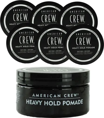 Produktbild von American Crew Heavy Hold Pomade 6 x 85 g Haarwachs Stylingwax ultrastarker Halt Set