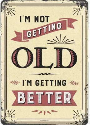 Produktbild von Nostalgic-Art - Blechpostkarte - Word Up - I'm not getting old