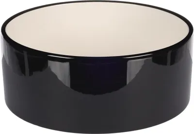 Produktbild von Flamingo Hundenapf Keramik rund 1700ml schwarz & weiß spülmaschinenfest