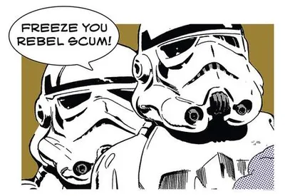 Produktbild von Poster Star Wars Classic Comic Stormtrooper 70x50 cm