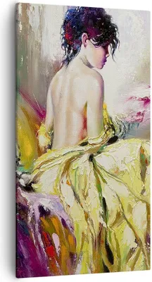 Produktbild von Bild auf Leinwand - Leinwandbild - Frau Modell - 55x100cm - Wand Bild - Wanddeko - Wandbilder - Leinwanddruck - Bilder - Kunstdruck - Wanddekoration - Leinwand bilder - Wandkunst - PA55x100-3524