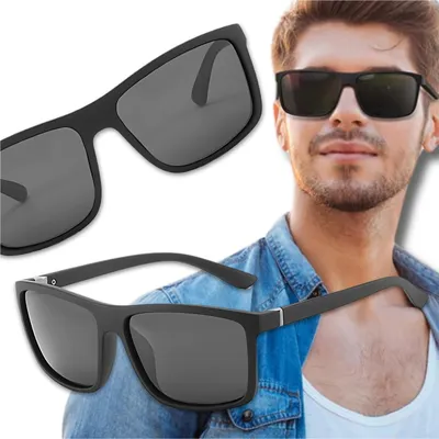 Produktbild von EDIBAZZAR | Quadratische polarisierte Herren-Sonnenbrille