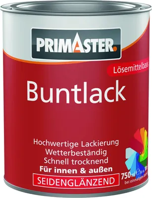 Produktbild von Primaster Buntlack 750 ml silbergrau seidenmatt
