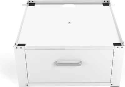 Produktbild von Wasophoogte Waschmaschinen Untergestell mit schublade - waschmaschinen unterschrank - 63x63x31 cm - Inklusive Wandhalterungen